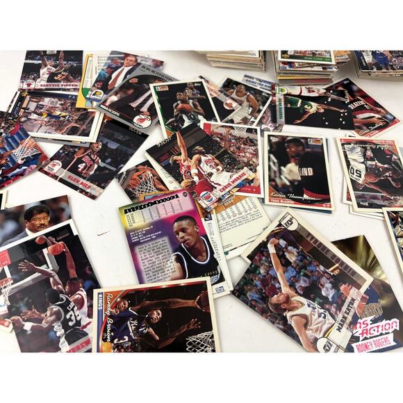 Lot Basketball Trading Cards 1990s Mixed Loose NBA Hoops Sports Topps - Picture 3 of 10